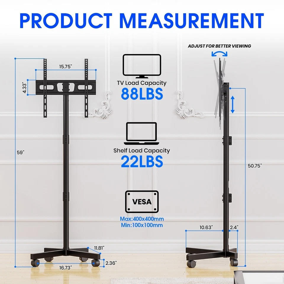 Mobile TV Cart