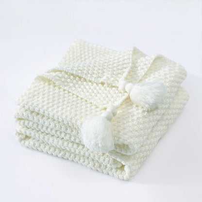 Cozy Natural Fiber Throw Blanket