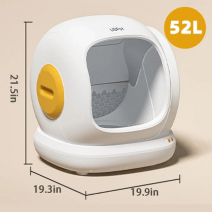 Advanced Automatic Pet Litter Box with Mobile Health Monitor