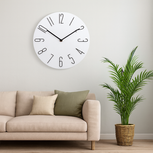 Quiet Contemporary Battery Wall Clock - Halri