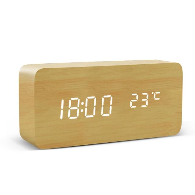 Eleganter digitaler LED-Wecker mit klarem Display