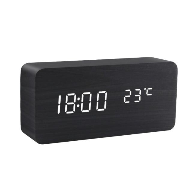 Eleganter digitaler LED-Wecker mit klarem Display