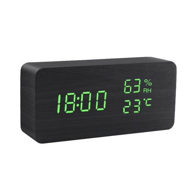 Eleganter digitaler LED-Wecker mit klarem Display