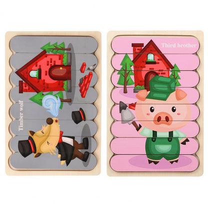 Lustiges Lernspielzeug: Tier-3D-Puzzle 