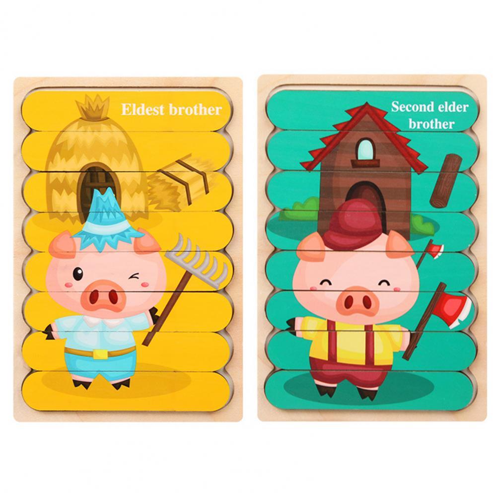 Lustiges Lernspielzeug: Tier-3D-Puzzle 