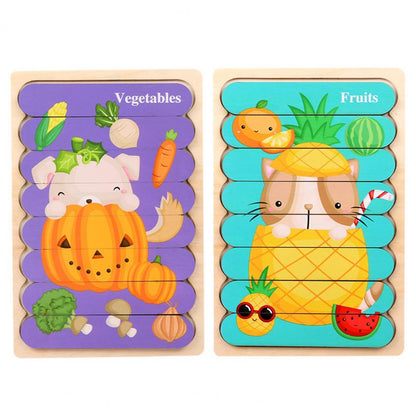 Lustiges Lernspielzeug: Tier-3D-Puzzle 