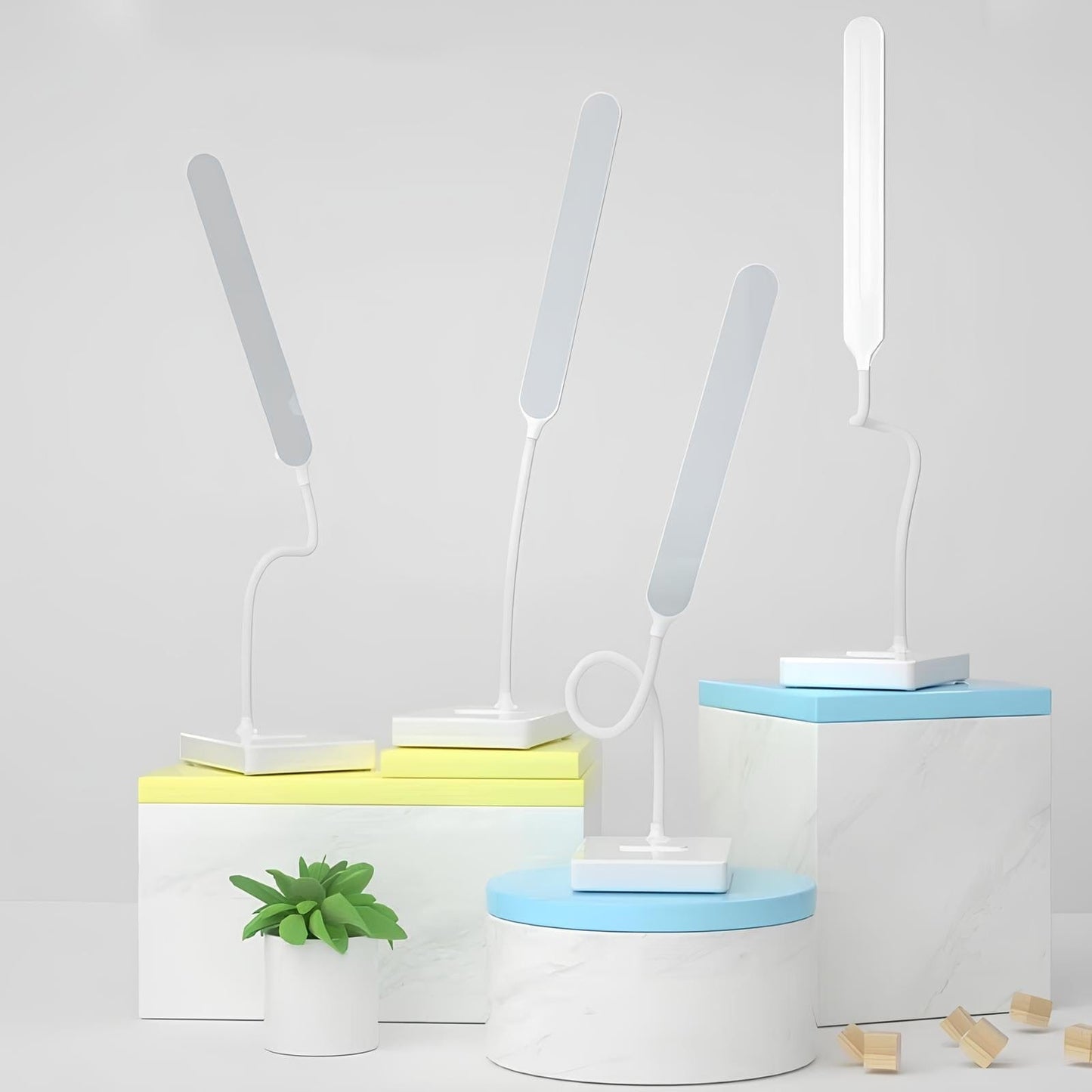 Adjustable LED Desk Light with USB Charging and Color Options