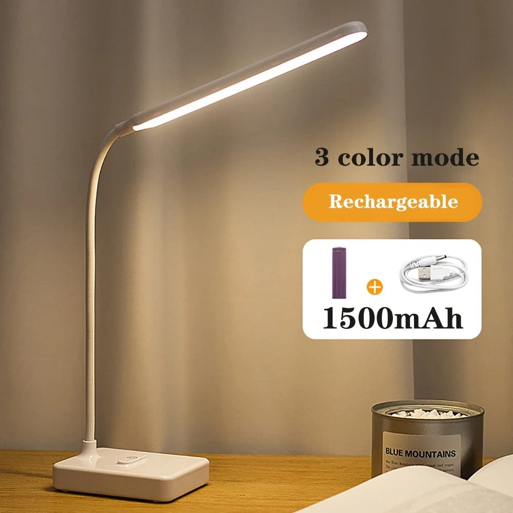 Adjustable LED Desk Light with USB Charging and Color Options