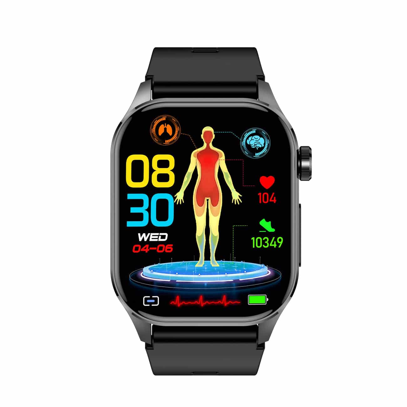Advanced Fitness Tracker with ECG and BP Monitor