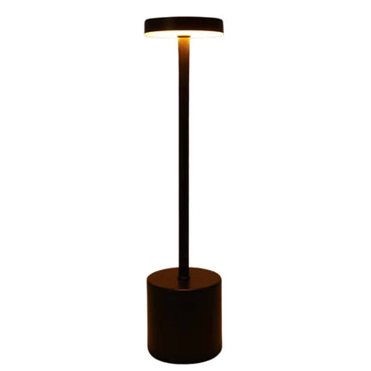Elegante kabellose Schreibtischlampe aus Metall