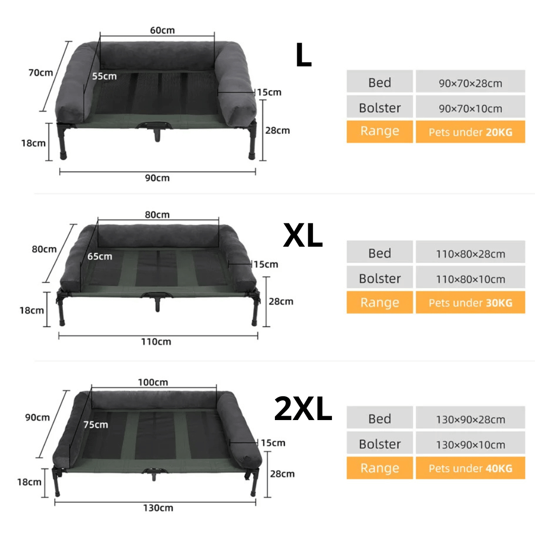 Orthopedic Elevated Dog Bed for Big Dogs